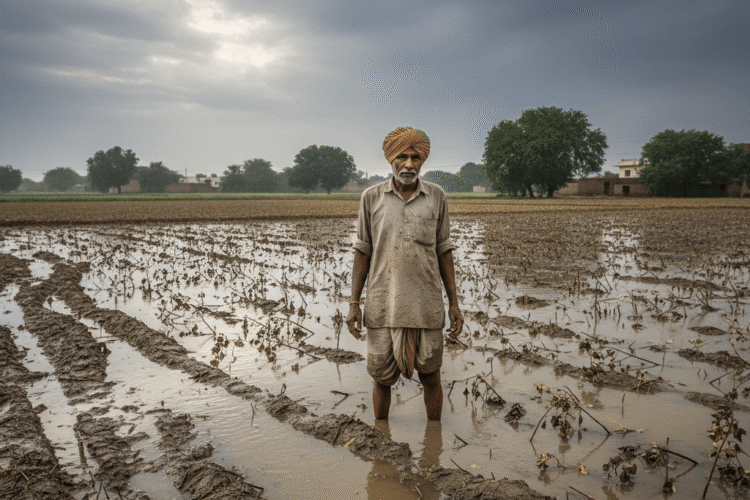 ગુજરાતમાં કમોસમી વરસાદથી ખેડૂતોને મોટું નુકસાન — સરકારે જાહેર કર્યું “કૃષિ રાહત પેકેજ ઓક્ટોબર–2025”